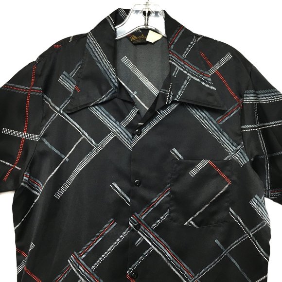 VTG 70’s Mr Jan Disco Poly Casual Shirt - Picture 3 of 8